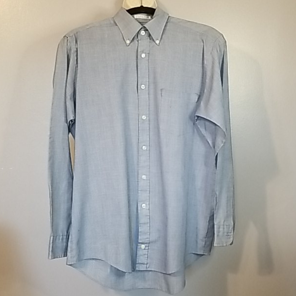<THE MEN'S STORE> Long Sleeve Plaid Dress Shirt